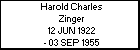 Harold Charles Zinger