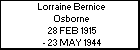 Lorraine Bernice Osborne