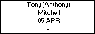 Tony (Anthony) Mitchell
