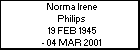 Norma Irene Philips
