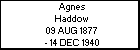 Agnes Haddow