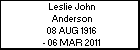 Leslie John Anderson
