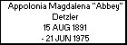 Appolonia Magdalena 