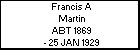 Francis A Martin