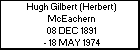Hugh Gilbert (Herbert) McEachern