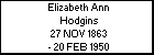 Elizabeth Ann Hodgins