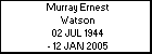 Murray Ernest Watson