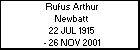Rufus Arthur Newbatt