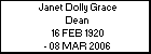 Janet Dolly Grace Dean