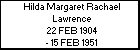 Hilda Margaret Rachael Lawrence