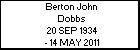 Berton John Dobbs