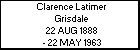 Clarence Latimer Grisdale