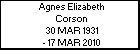 Agnes Elizabeth Corson