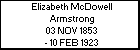 Elizabeth McDowell Armstrong