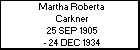 Martha Roberta Carkner