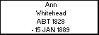 Ann Whitehead