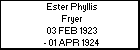 Ester Phyllis Fryer