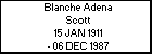 Blanche Adena Scott