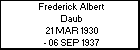 Frederick Albert Daub