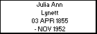 Julia Ann Lynett