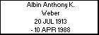Albin Anthony K. Weber