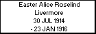 Easter Alice Roselind Livermore