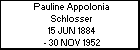 Pauline Appolonia Schlosser