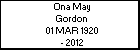 Ona May Gordon