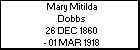 Mary Mitilda Dobbs