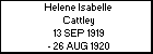 Helene Isabelle Cattley