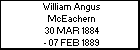 William Angus McEachern
