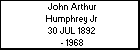 John Arthur Humphrey Jr