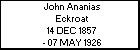 John Ananias Eckroat