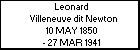 Leonard Villeneuve dit Newton