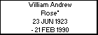 William Andrew Rose*
