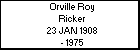 Orville Roy Ricker