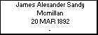 James Alexander Sandy Mcmillan