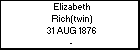Elizabeth Rich(twin)