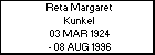 Reta Margaret Kunkel