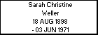 Sarah Christine Weller