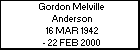 Gordon Melville Anderson