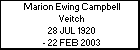 Marion Ewing Campbell Veitch