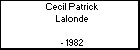 Cecil Patrick Lalonde