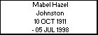 Mabel Hazel Johnston