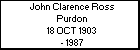 John Clarence Ross Purdon