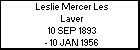 Leslie Mercer Les Laver