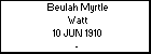 Beulah Myrtle Watt