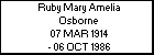 Ruby Mary Amelia Osborne
