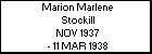 Marion Marlene Stockill