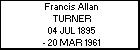 Francis Allan TURNER